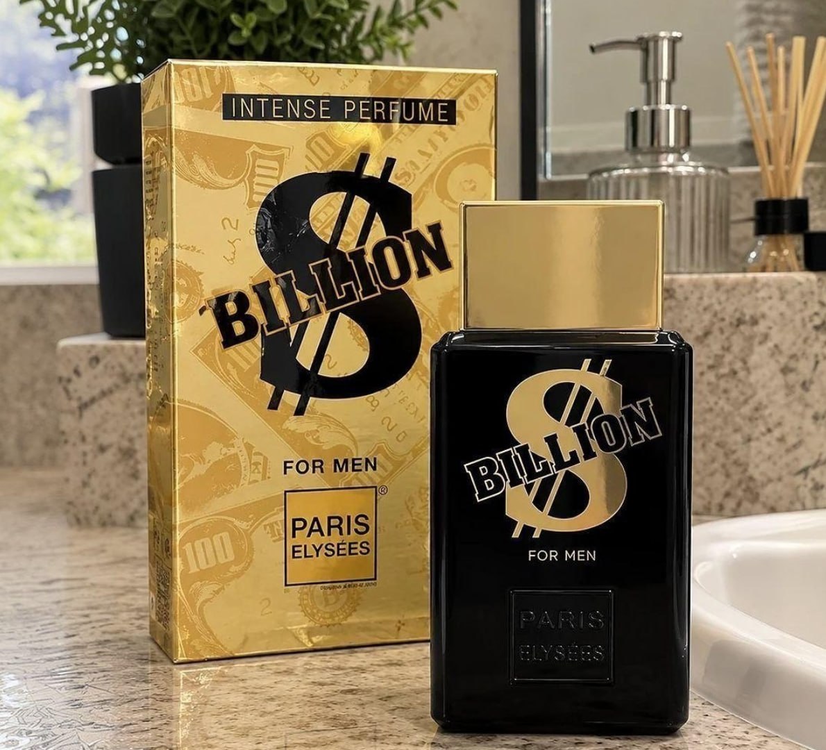 🌬 Perfume Billion For Men Paris Elysees Masculino Intense 100ml