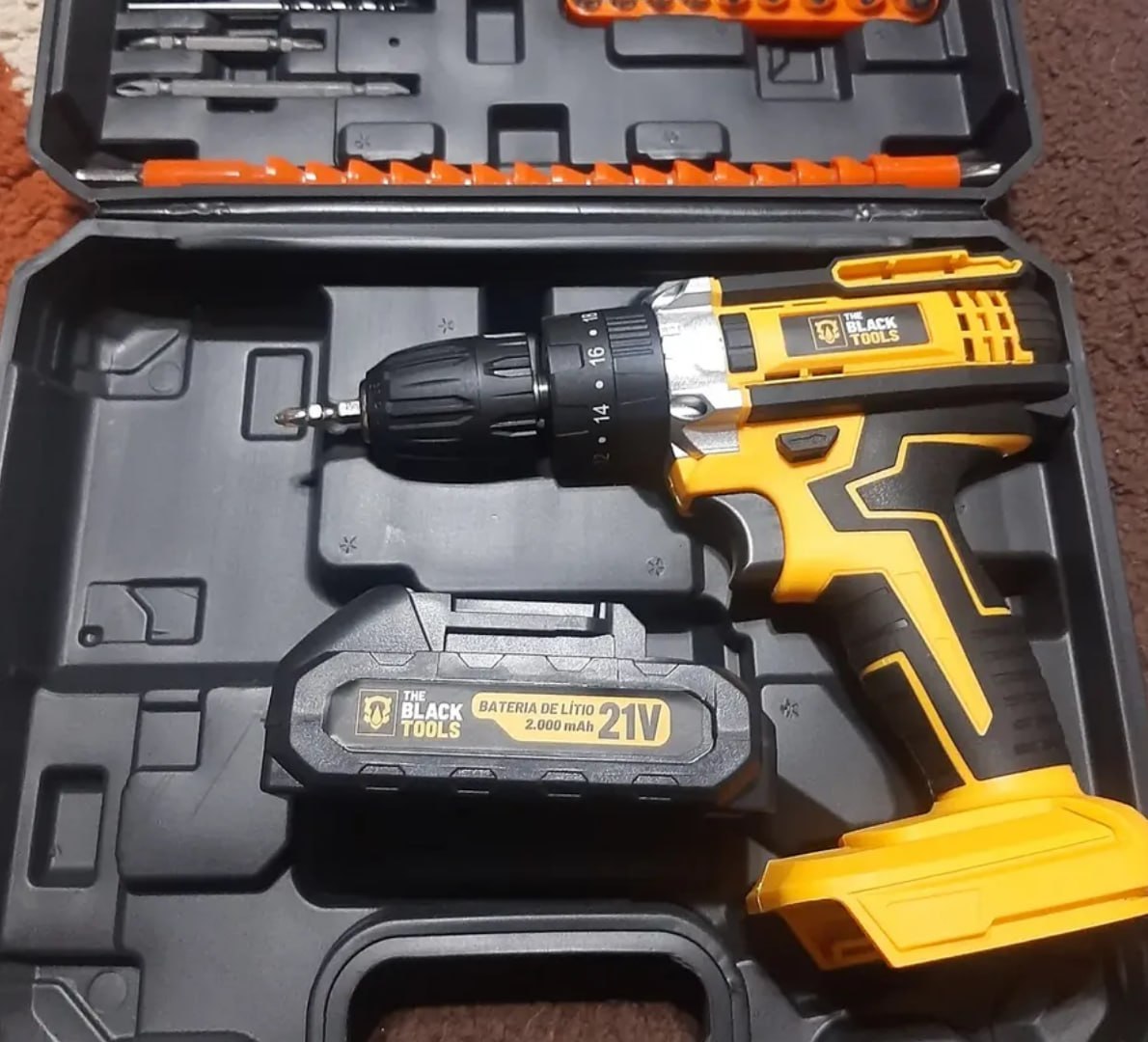 🧰 Parafusadeira e Furadeira Impacto The Black Tools 3/8