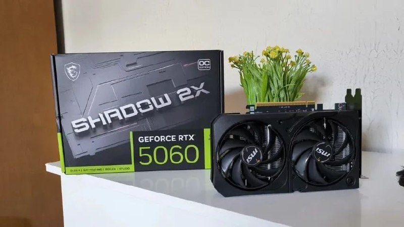 ✅ Placa de Vídeo MSI Geforce RTX 5060 Shadow 2x OC 8GB GDDR7