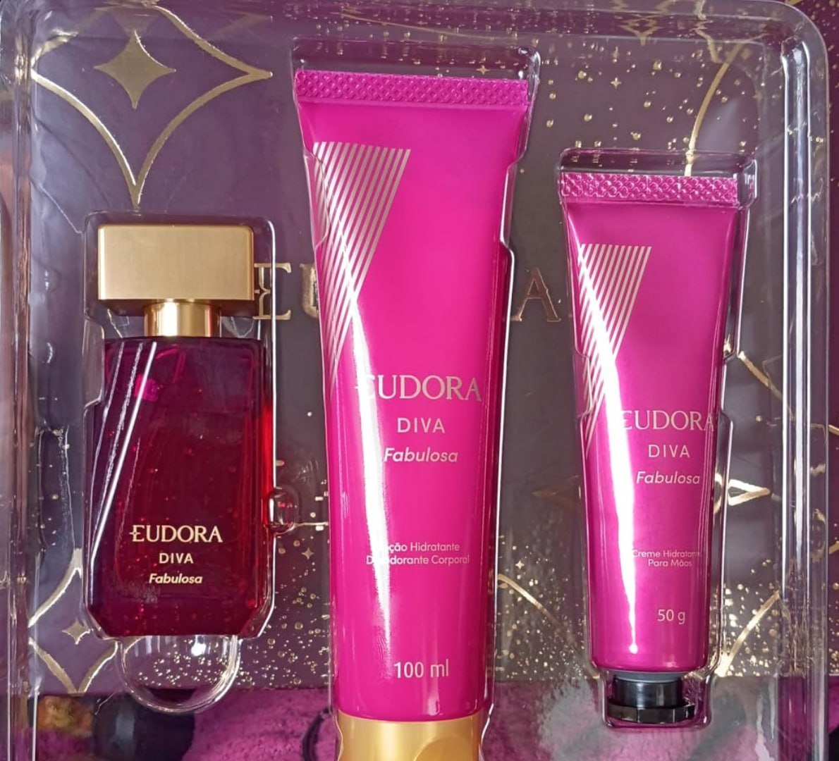 🧴 Kit Eudora Diva Fabulosa (3 produtos)