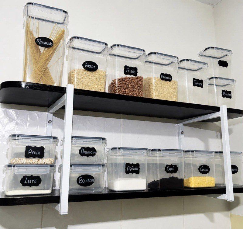 🫙 Kit 15 Potes Herméticos - Bpa Free Organizador Com Tampa