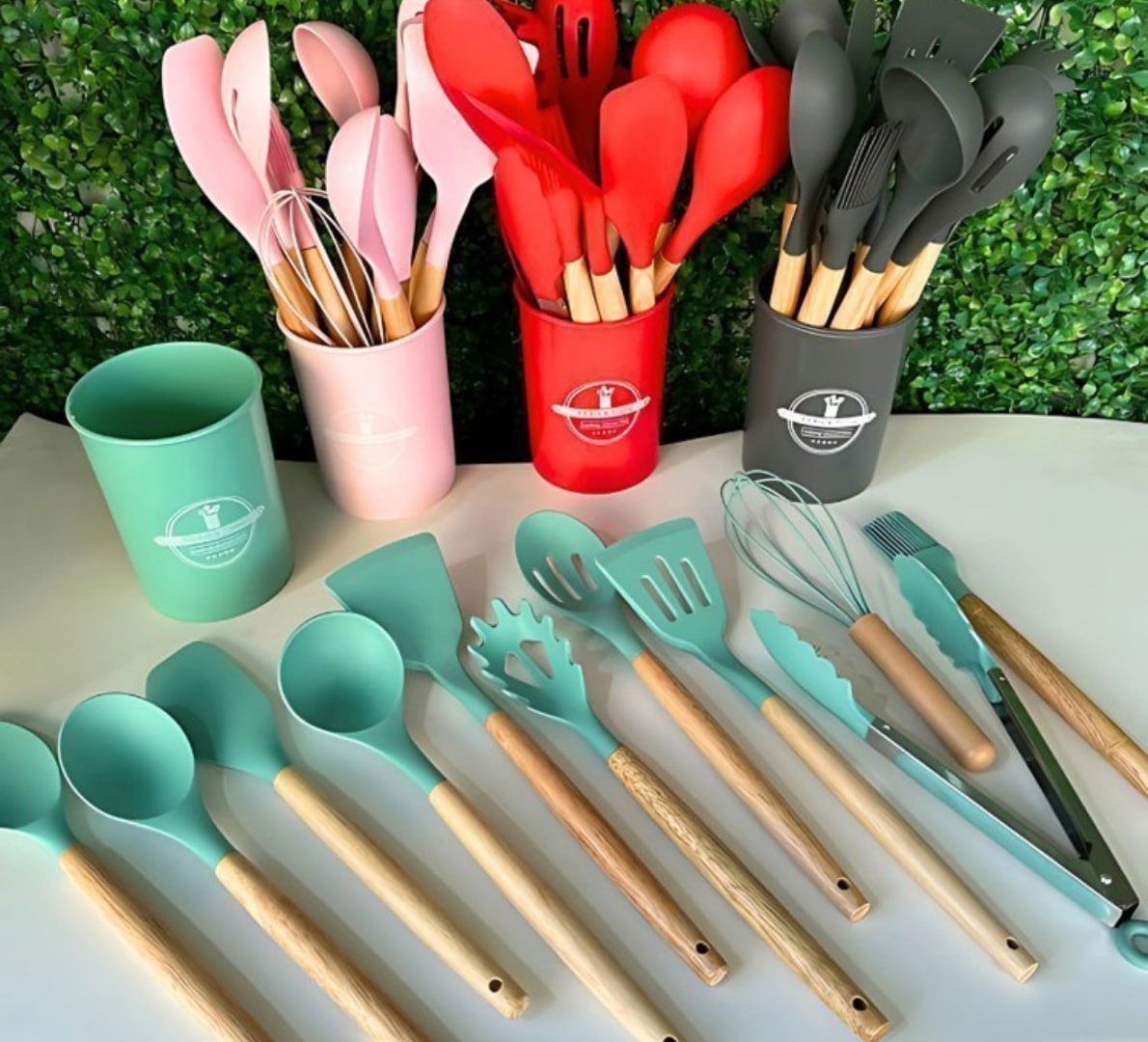 ✅ Kit 12 Utensílios de Cozinha (várias cores)