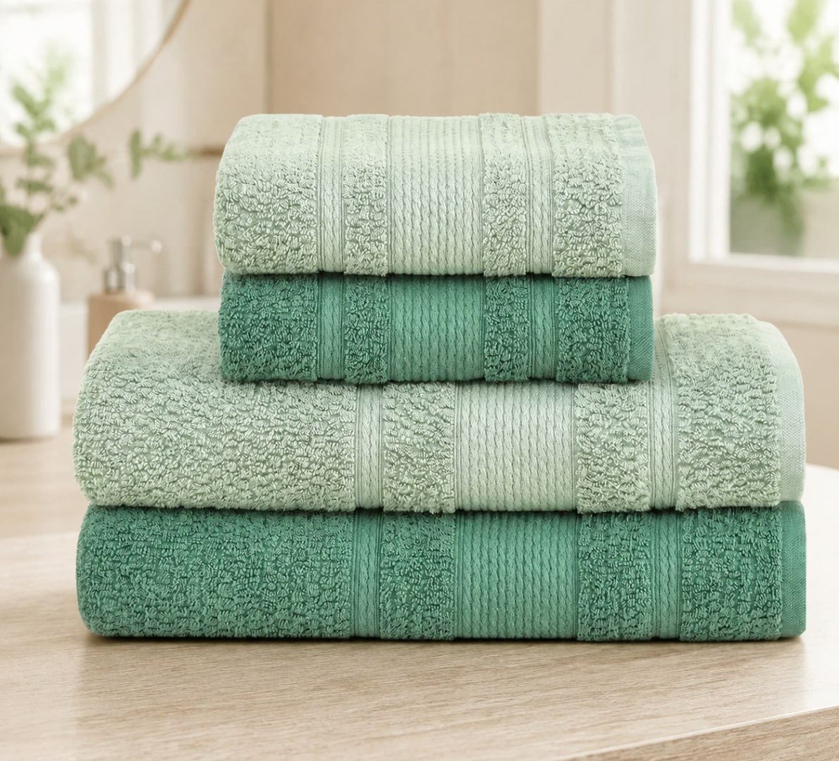 ✅ Jogo de Toalhas Buddemeyer Bella Extra Soft Banho 4 Peças (2 cores)