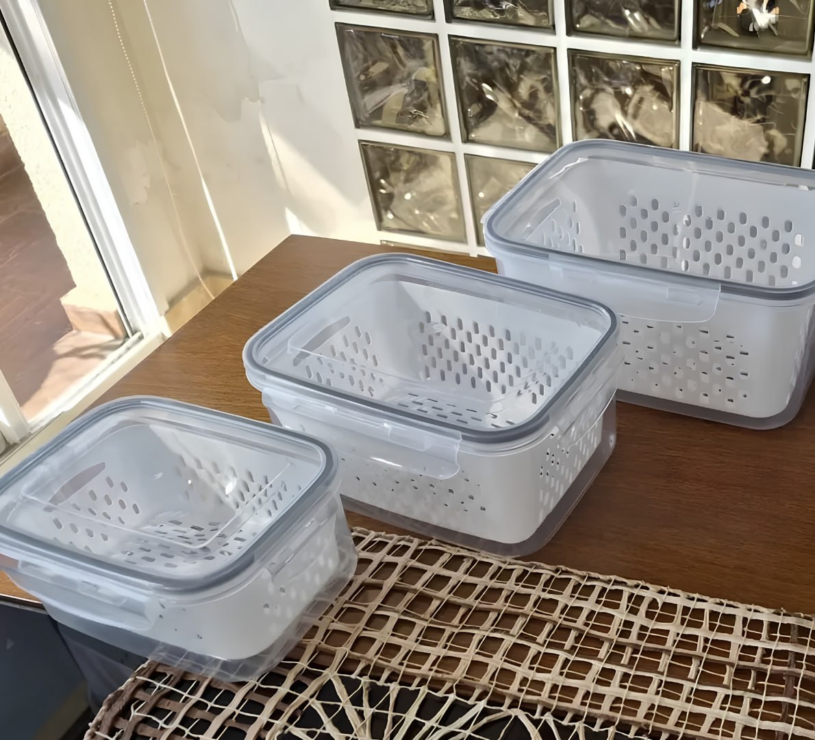 ✅ Kit 6 Organizadores Geladeira com Tampas