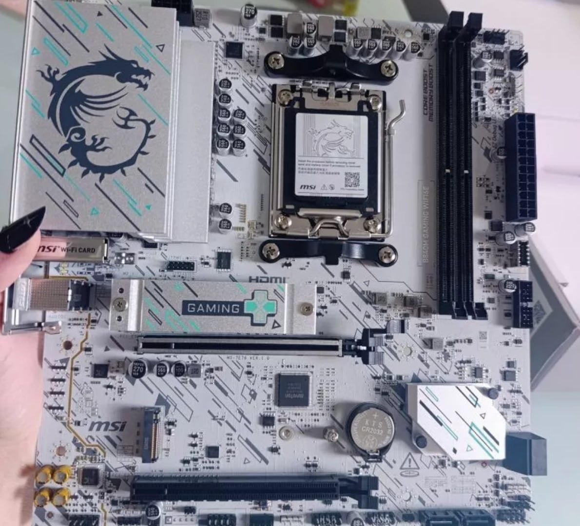 ✅ Placa Mãe MSI B840M Gaming WiFi 6E AM5 DDR5 mATX Ryzen M.2 NVMe HDMI DP