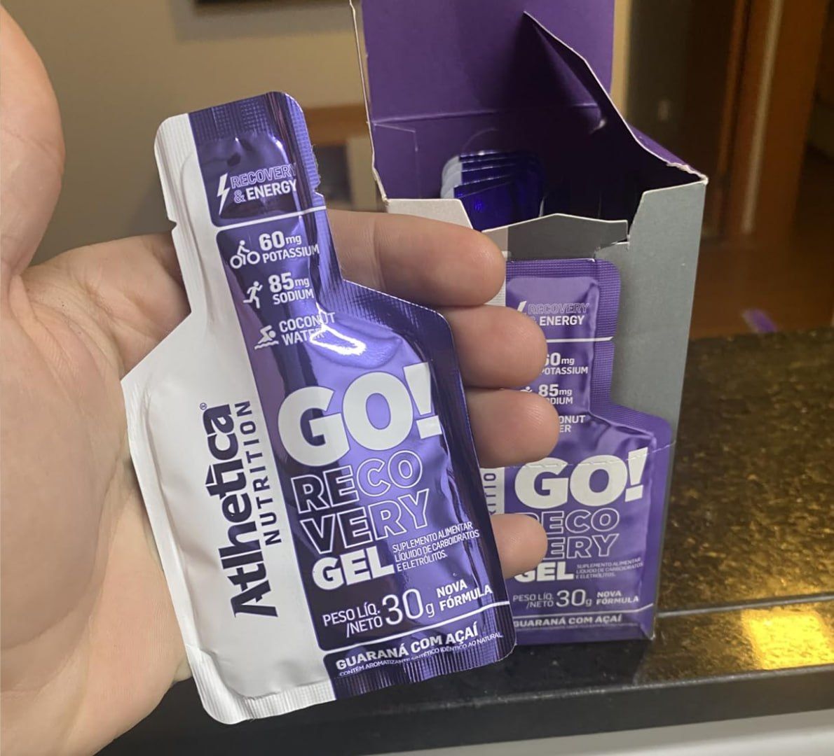 ⚡️ Atlhetica Nutrition Go Energy Gel (10 Sachês) - Guaraná e Açai