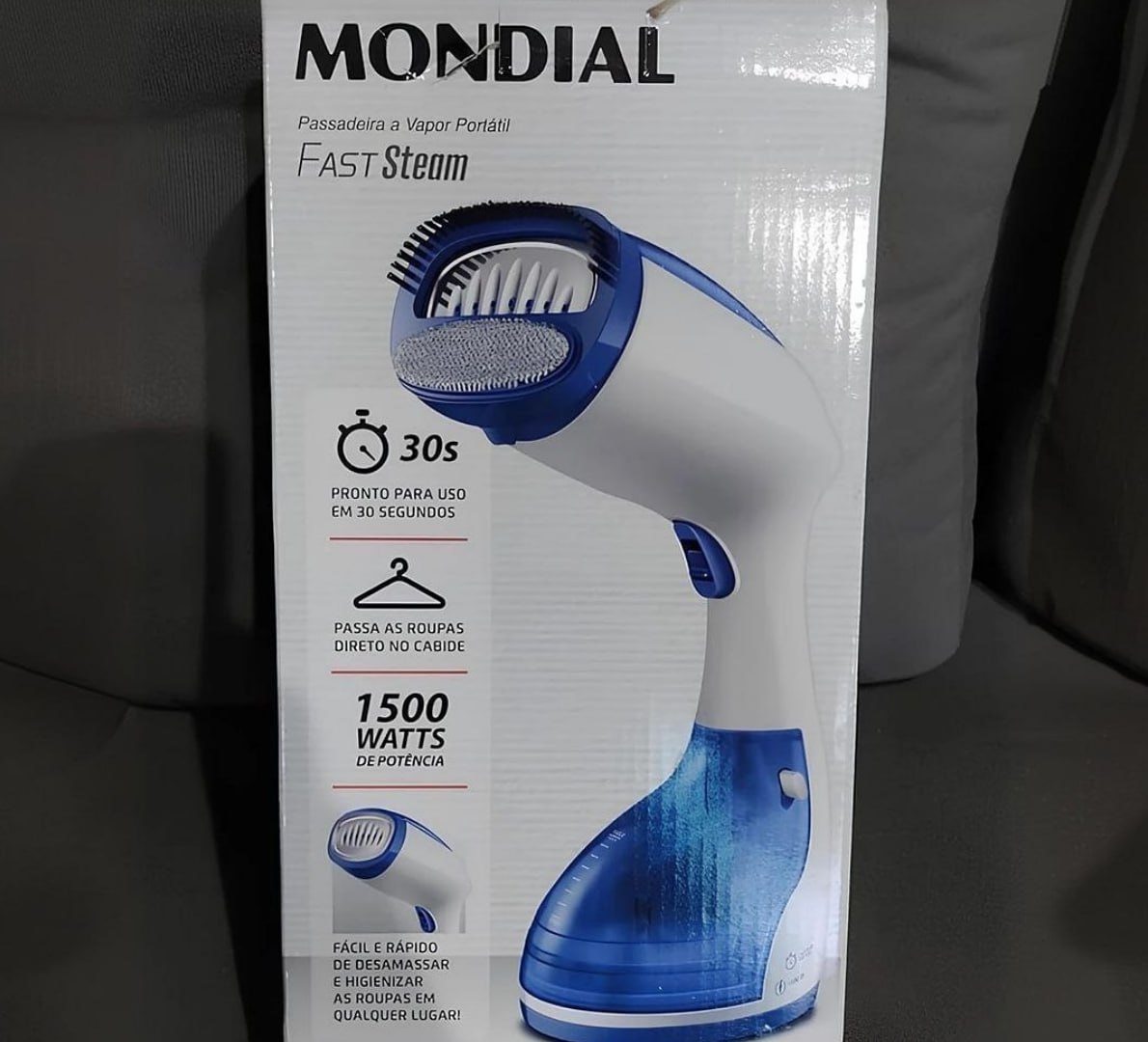 💨 MONDIAL Passadeira a Vapor Portátil Fast Steam, 1270W, 110V
