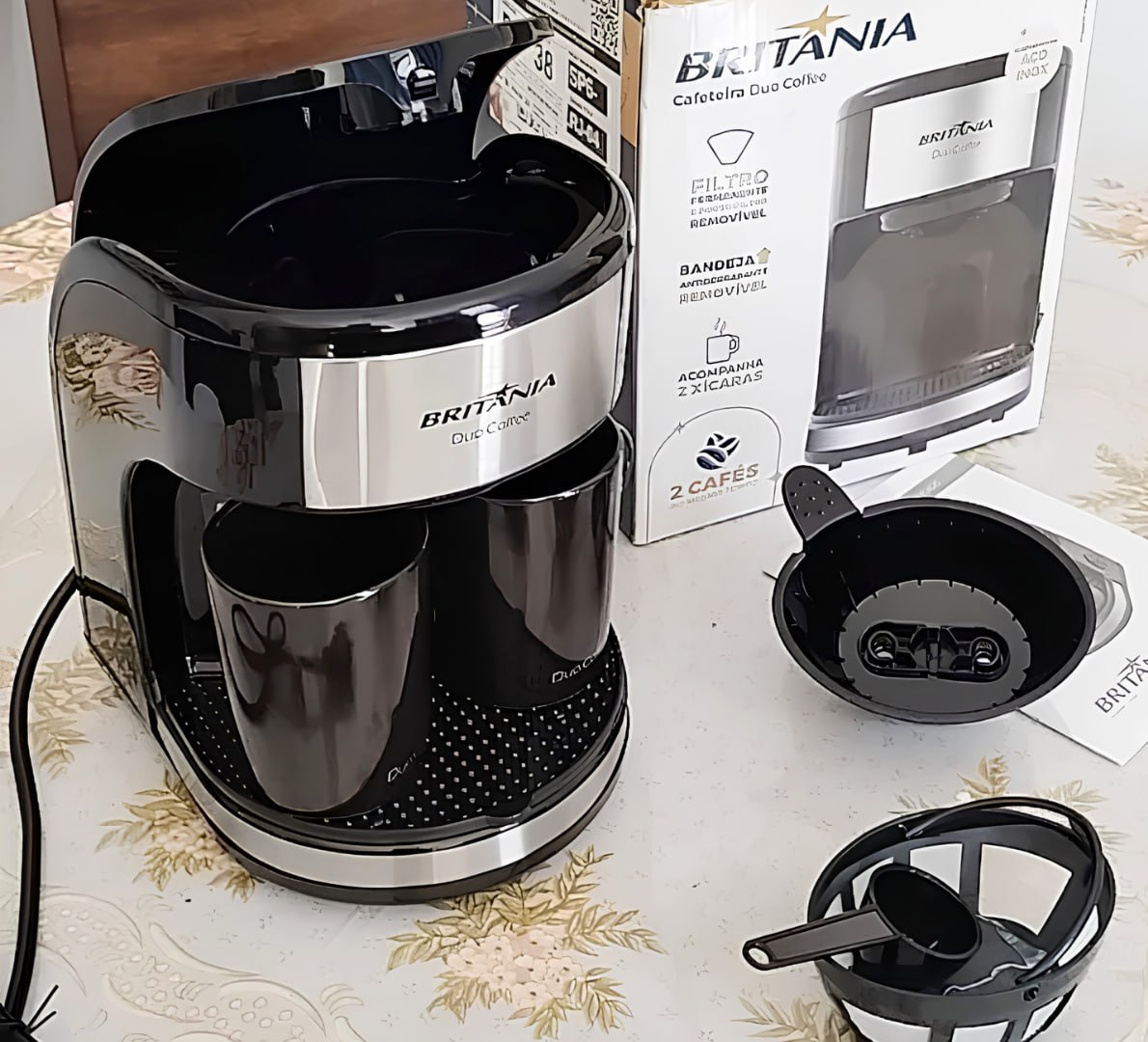 ☕️ Cafeteira Britânia Duo Coffee Base Antiderrapante 450W