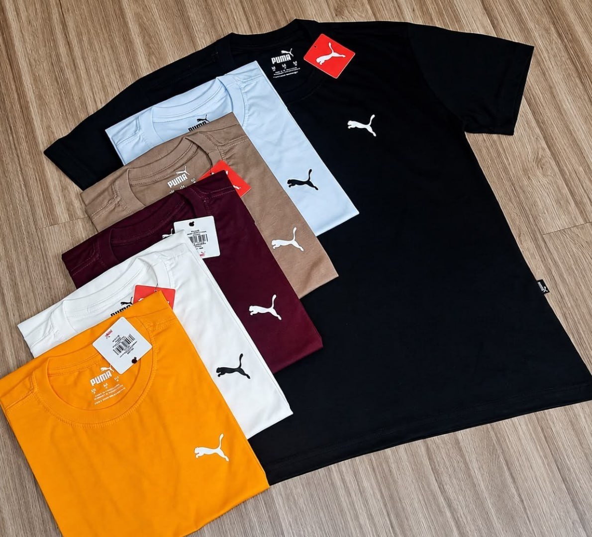 👕 Camiseta Ess Small Puma Logo Poly Tee (várias cores)