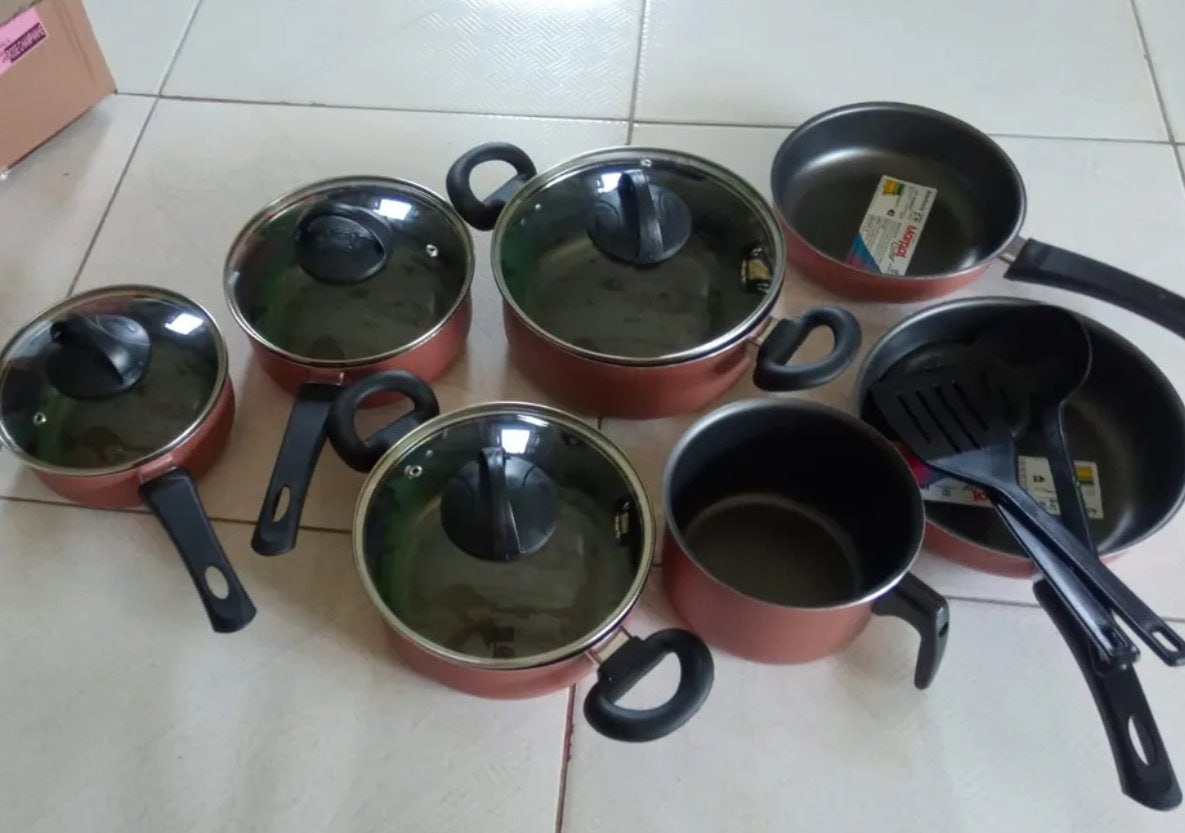 🍳 Conjunto Panelas Antiaderente 10 Peças Teflon (4 cores)