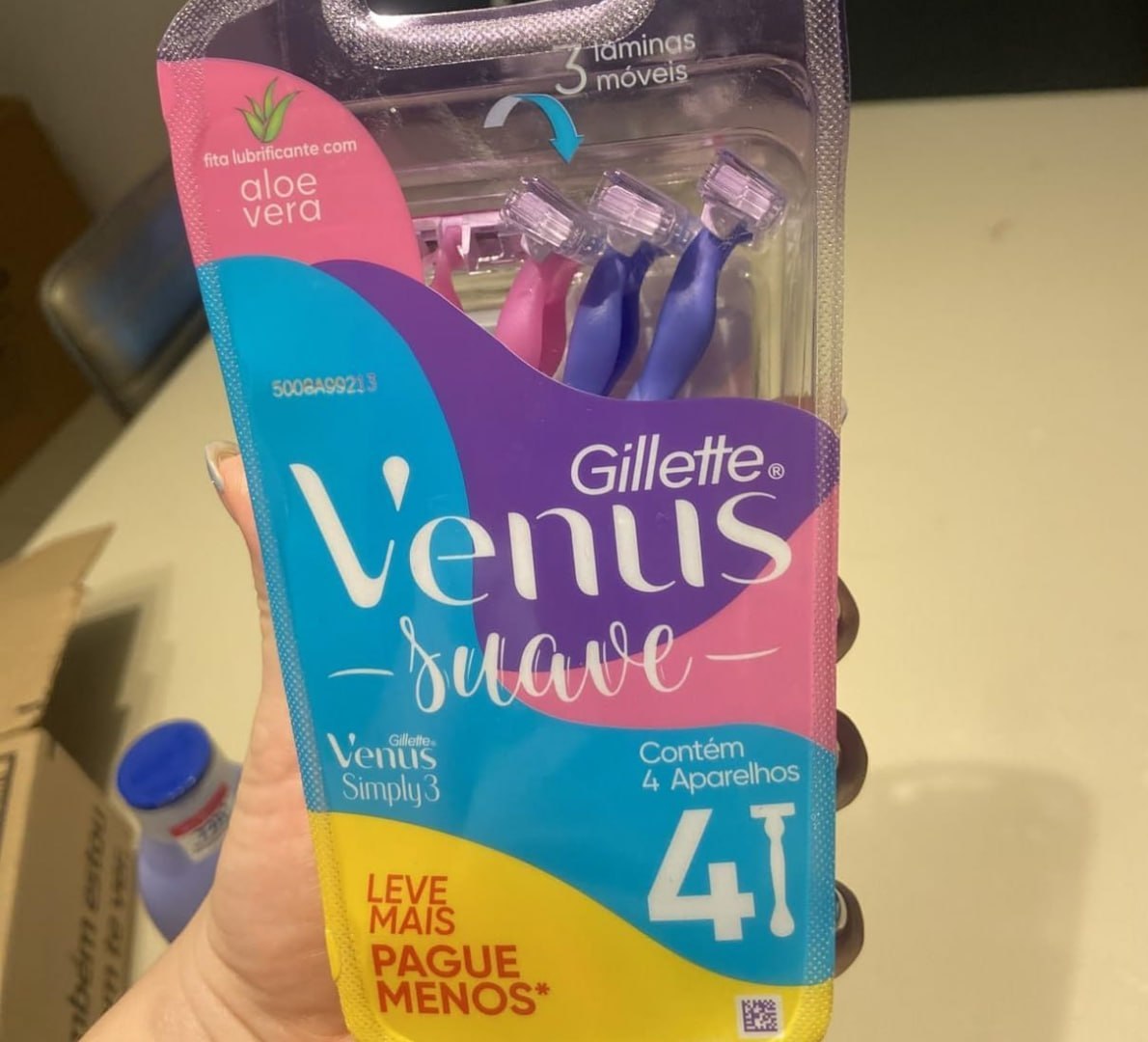 🪒 4 uni. Gillette Venus Aparelho de Depilação Descartável
