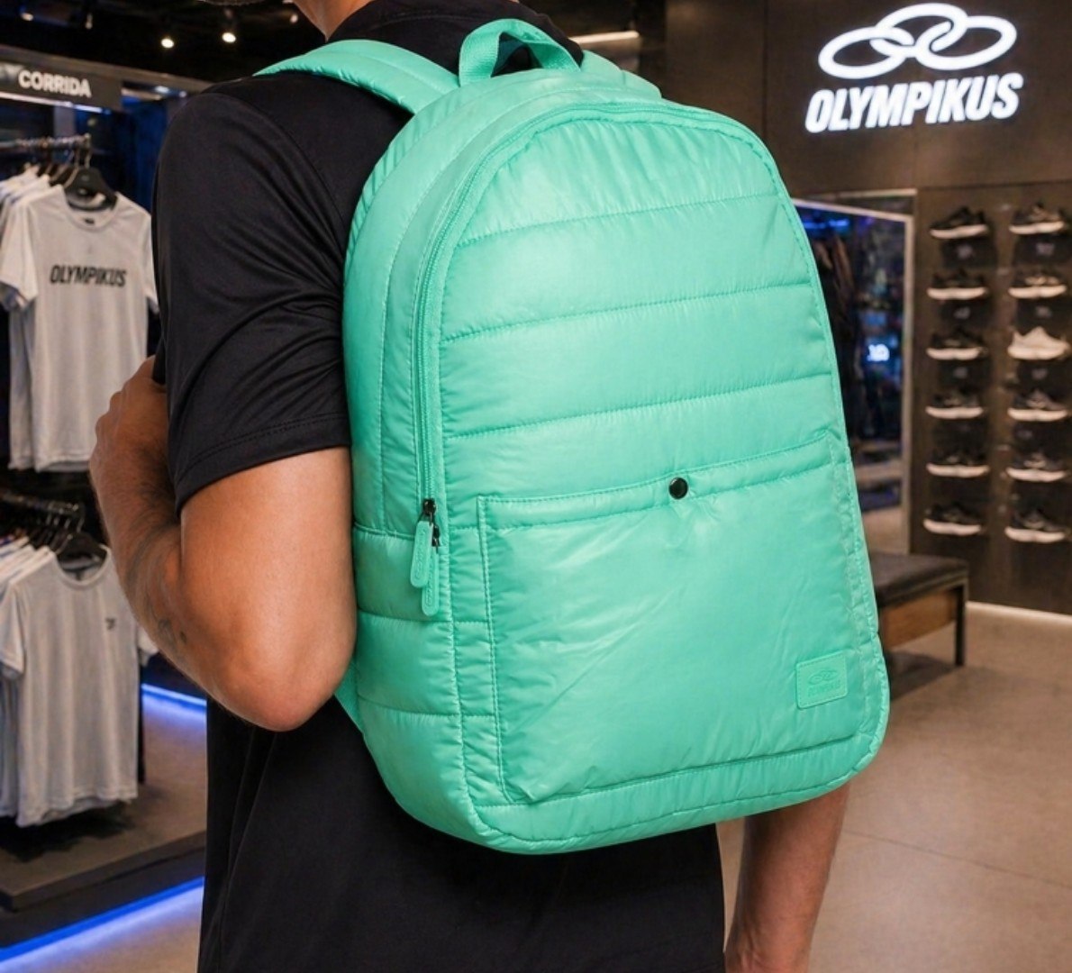 🎒 Mochila Puff 20L Olympikus Verde