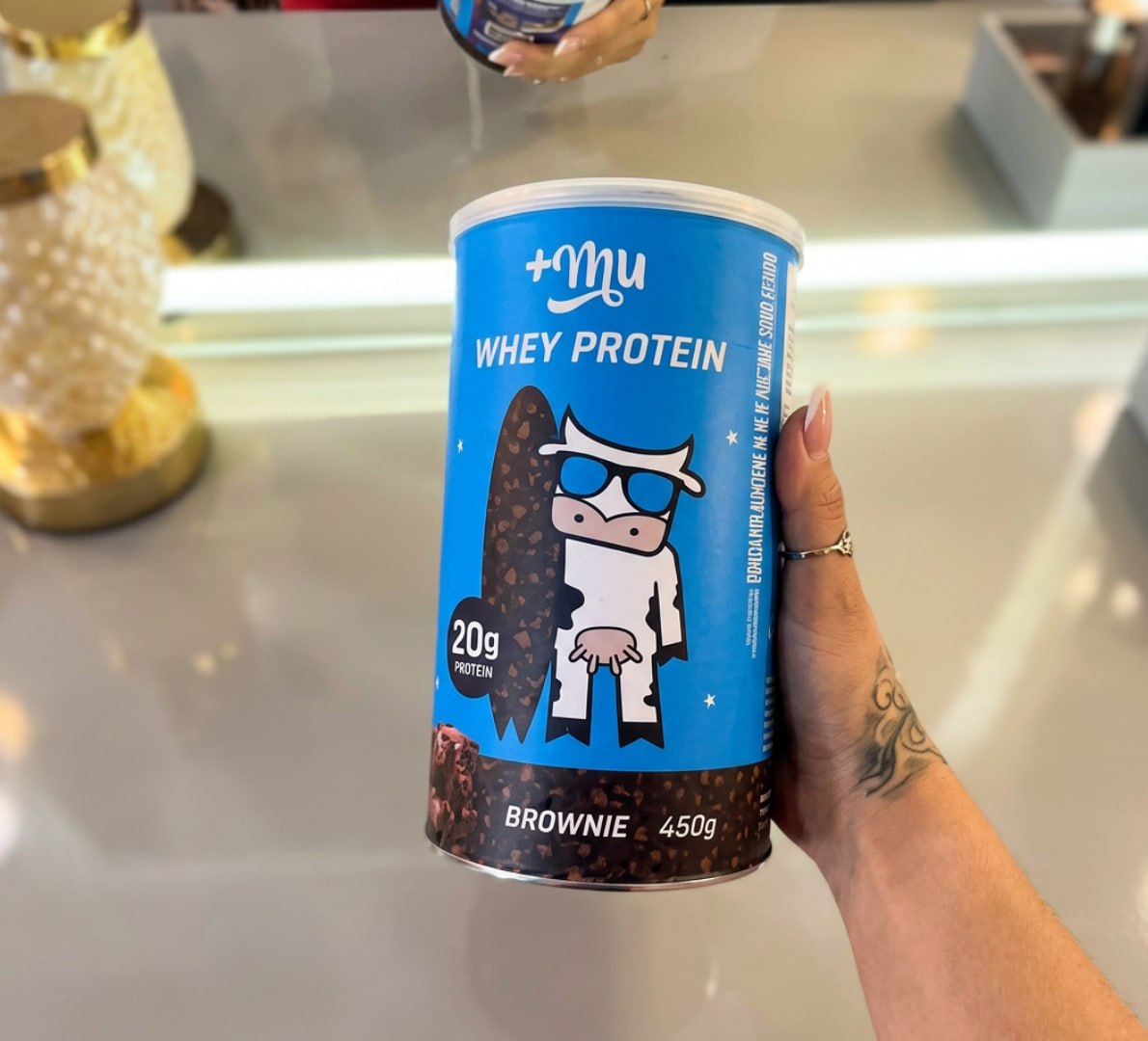 💪 +Mu Whey Concentrado Brownie 20g Proteína - 450g