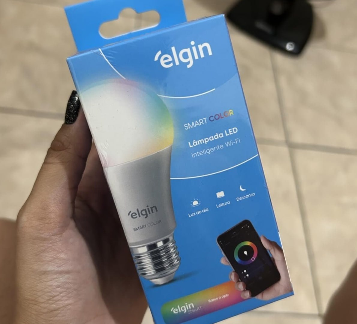 💡 Lâmpada Inteligente Smart Color 10W Elgin RGB WiFi