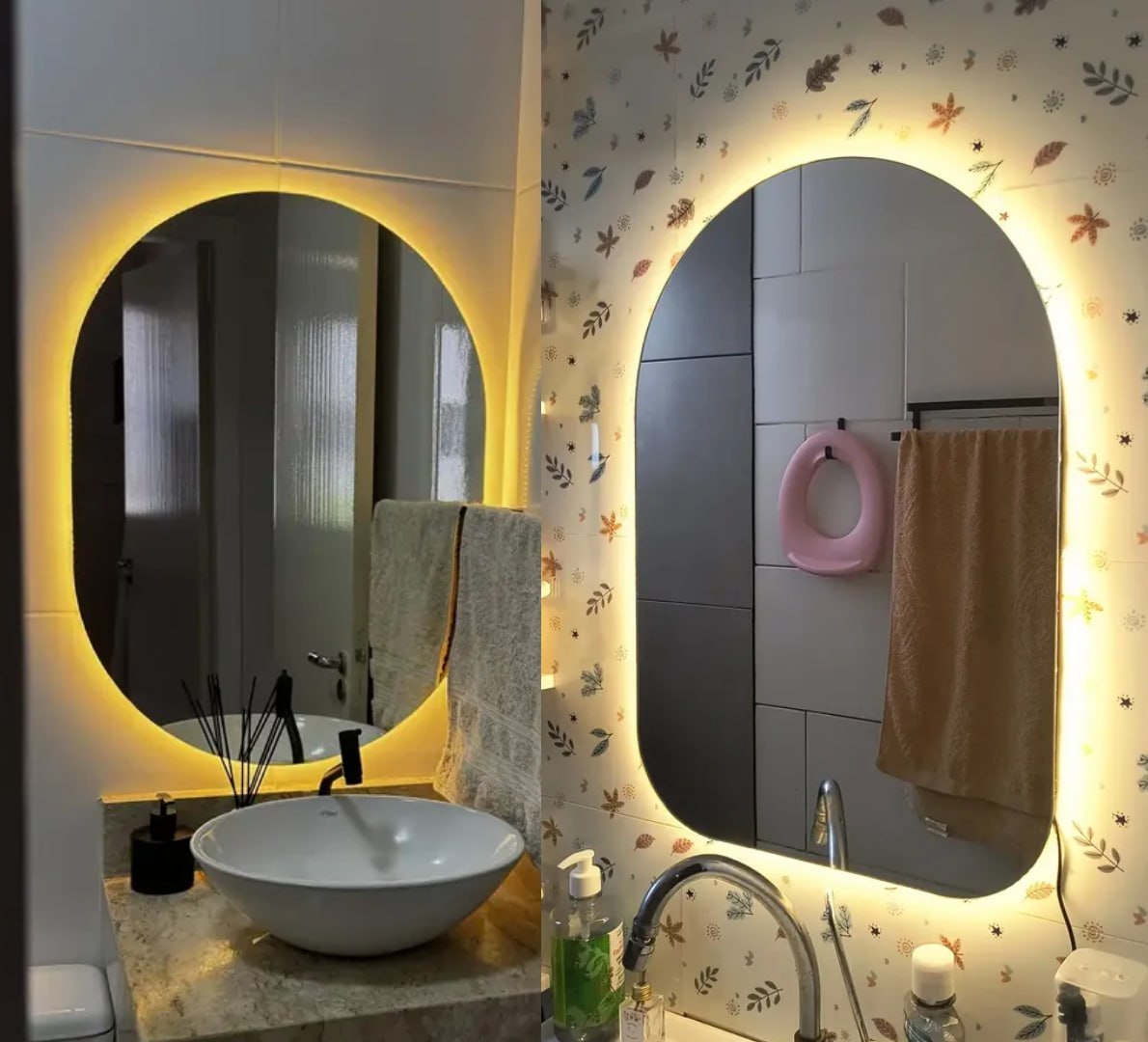 ESPELHO COM ILUMINAÇÃO É A MELHOR COISA QUE TEM