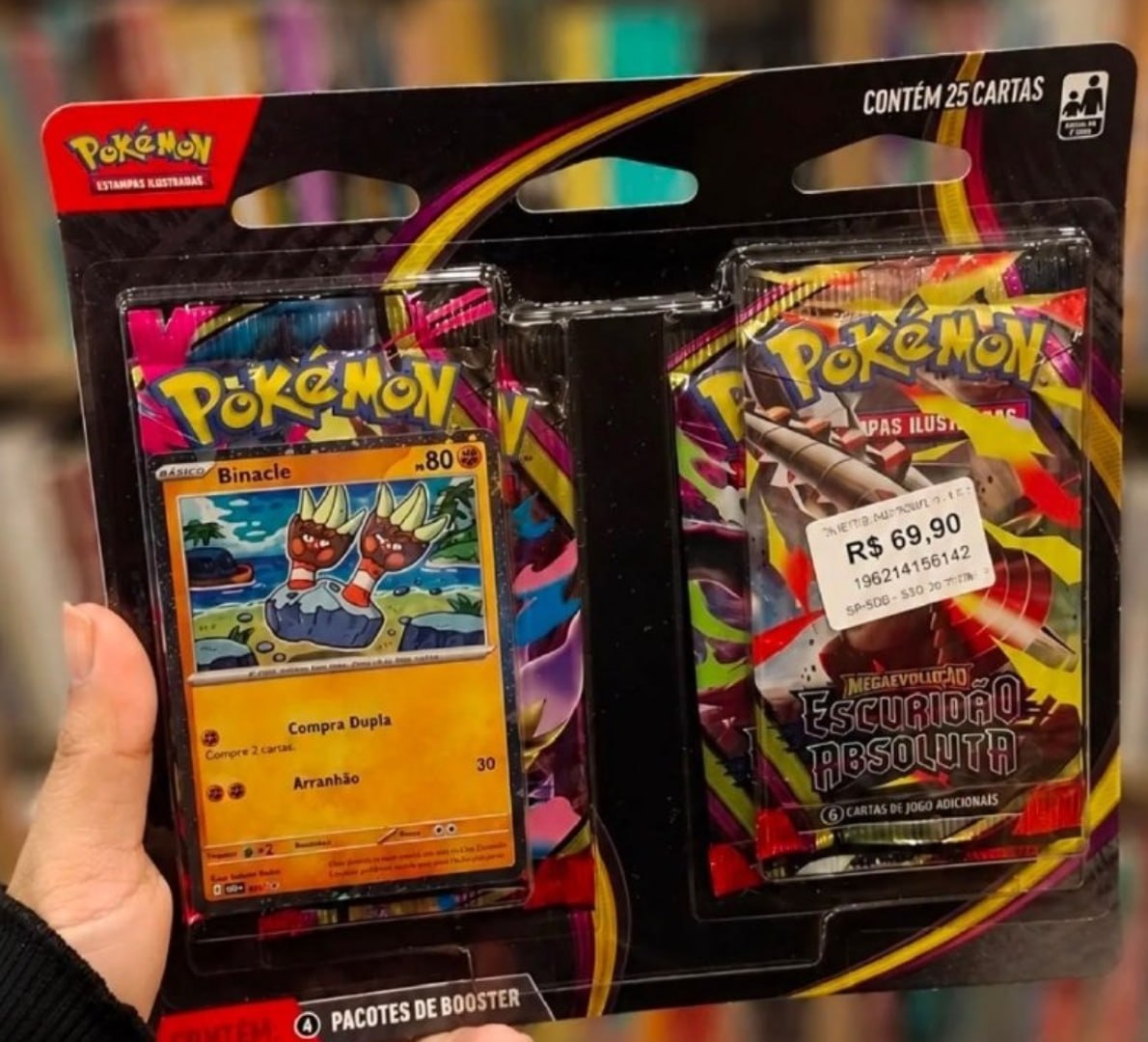 🃏 Blister Quadrúplo Pokémon ME05 Escuridão Absoluta