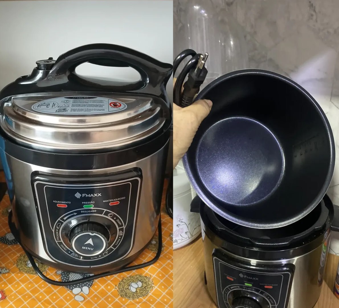 🥘 Panela De Pressão Elétrica Fmaxx Kitchen Chef 4 Litros 800w - 220V