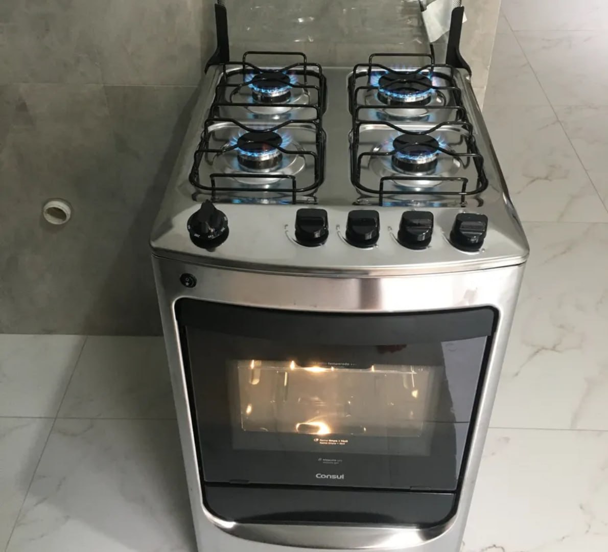 ♨️ Fogão Consul 4 Bocas Automático Inox