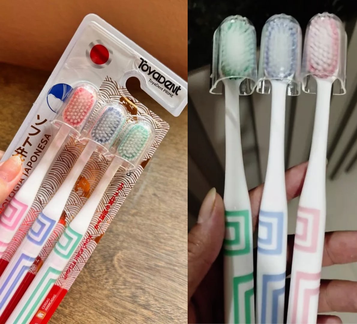 🪥 Kit 3 Unidades Escova de Dente ToyaDent, Cerdas Macias