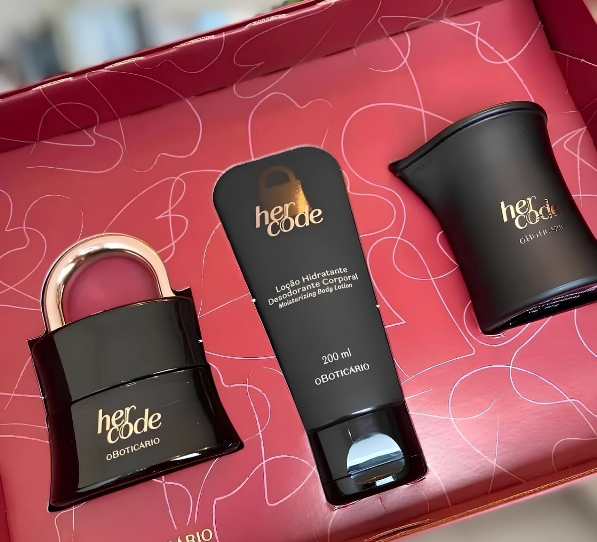 🎁 O Boticário Her Code Kit Presente (3 Itens)