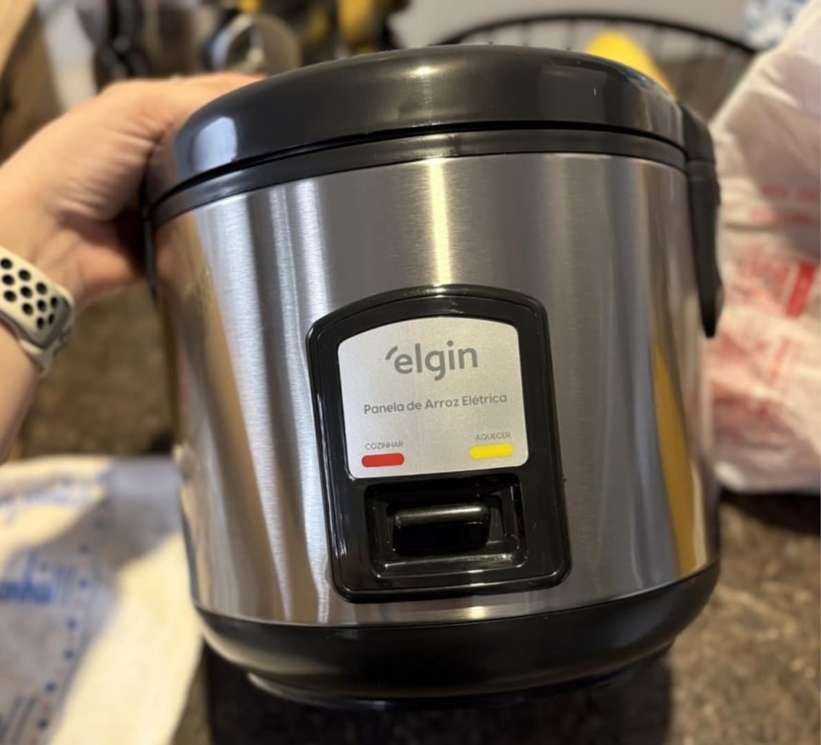 🍚 Panela de Arroz Elétrica Elgin 5 Xícaras, 1 L 400W 110V