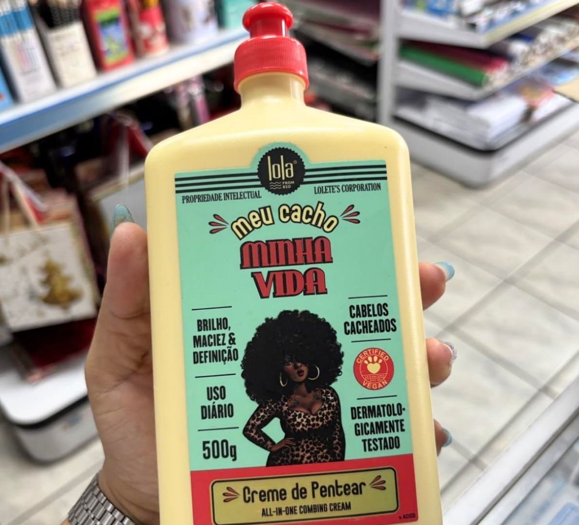 š© āMeu Cacho Minha Vida, Creme de Pentear, 500ml - Lola