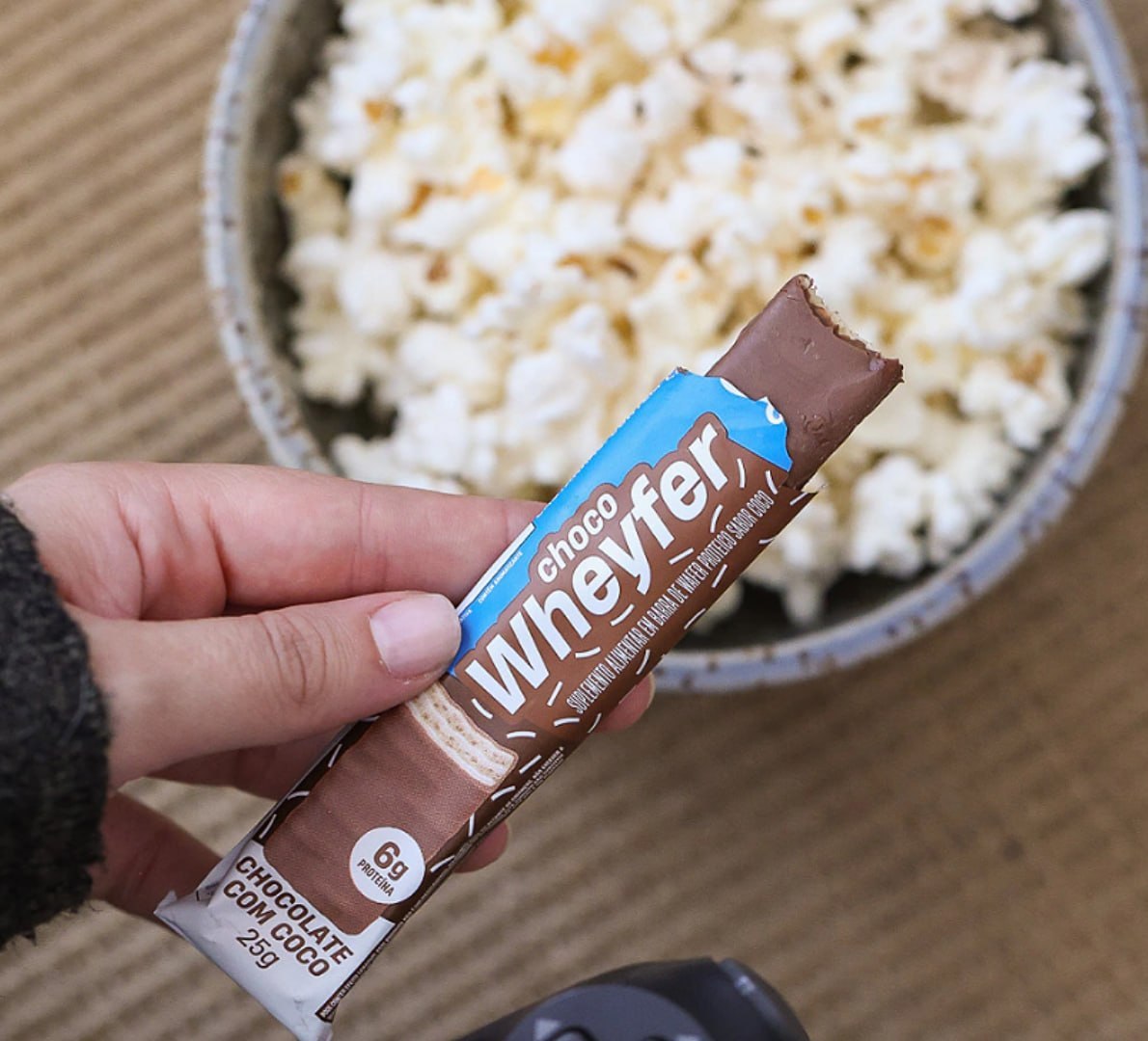 🍫 Chocowheyfer+ Mu Chocolate e Coco, 6g de Proteína - 12 Unidades