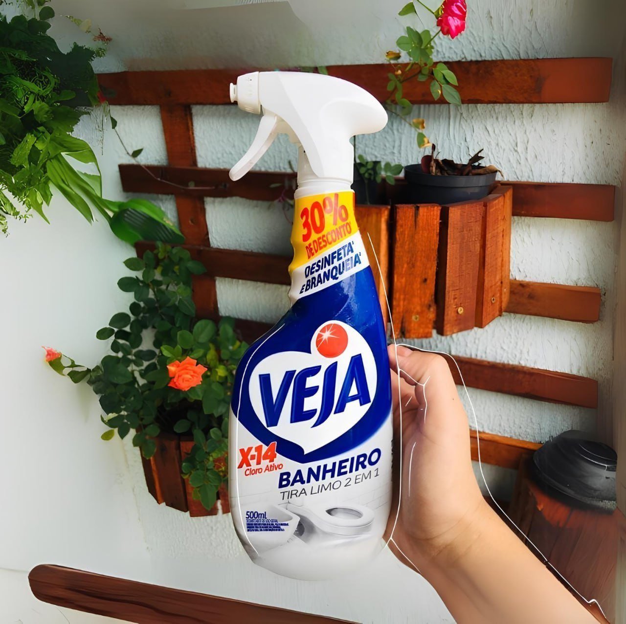 🫧 Spray Tira Limo Veja Banheiro X14 500ml - 2 unidades