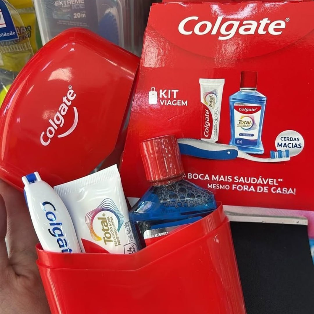 🦷 Colgate Kit de Higiene Bucal para Viagem