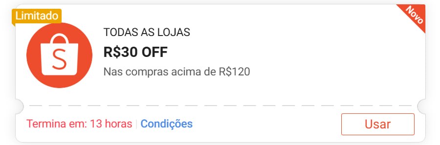 🚨 NOVO CUPOM SHOPEE 🚨