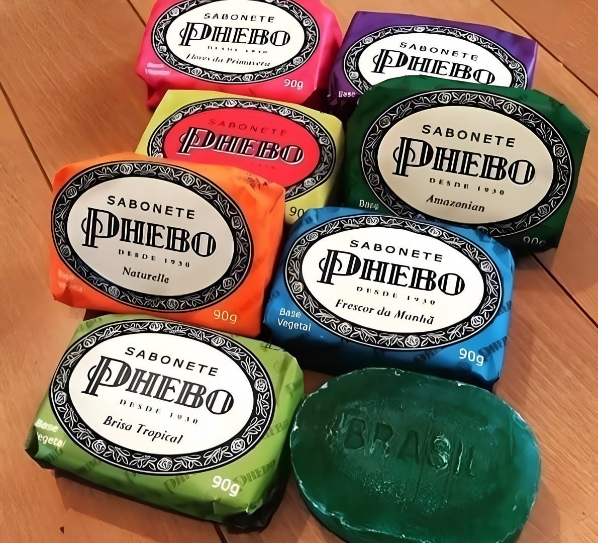 🧼 Kit 8 Sabonetes Phebo Amarelo - 720g