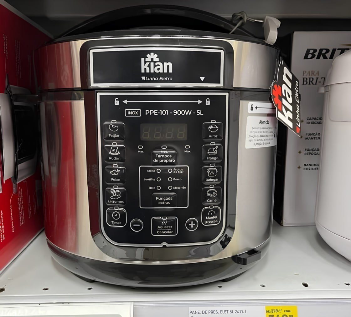 🥘 Kian Panela de Pressão Elétrica 5L 127V