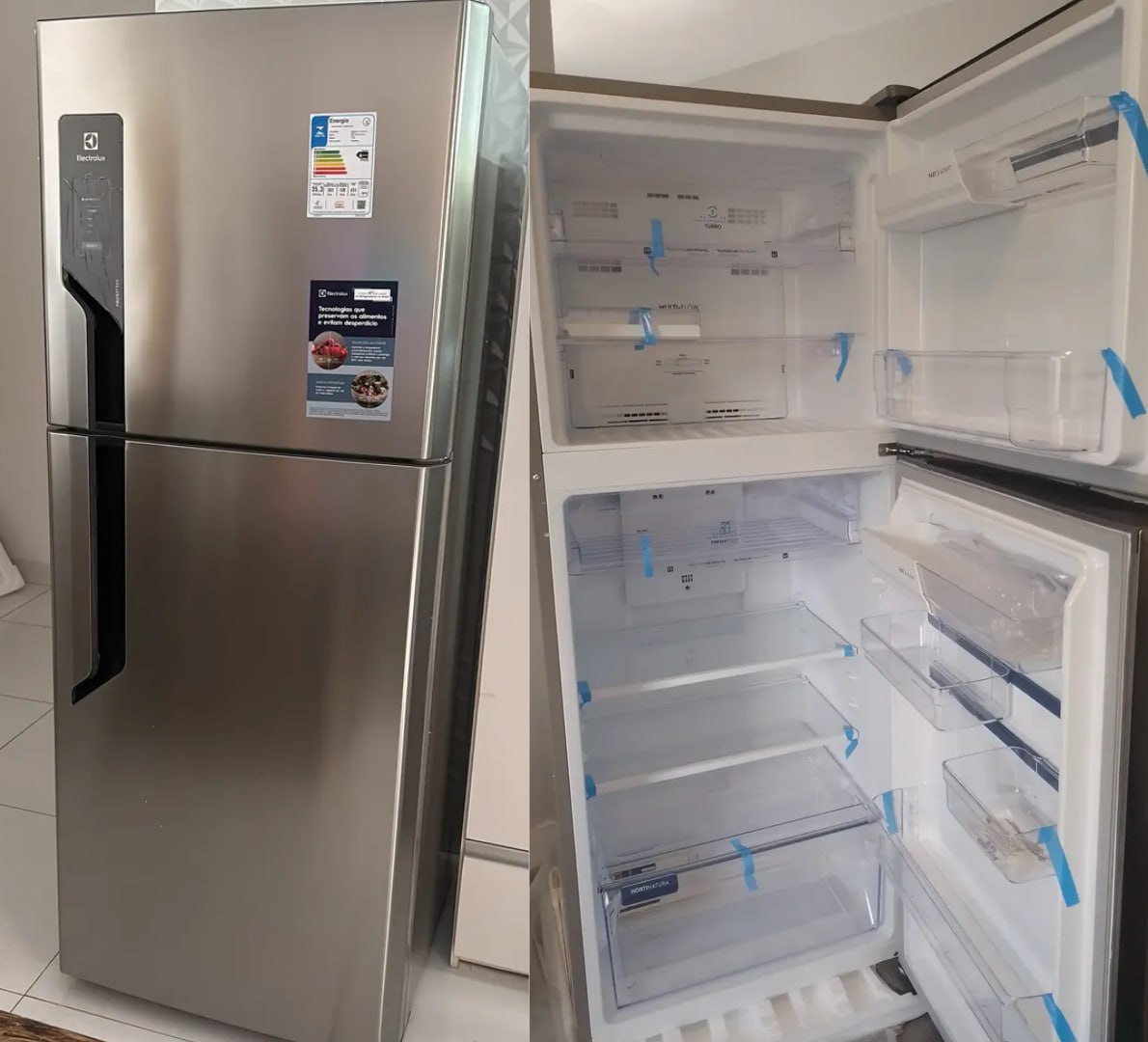 🧊 Geladeira Electrolux Frost Free 431L Efficient AutoSense Duplex