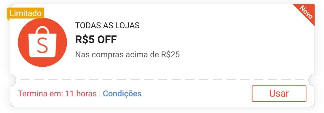 🚨 NOVO CUPOM SHOPEE 🚨