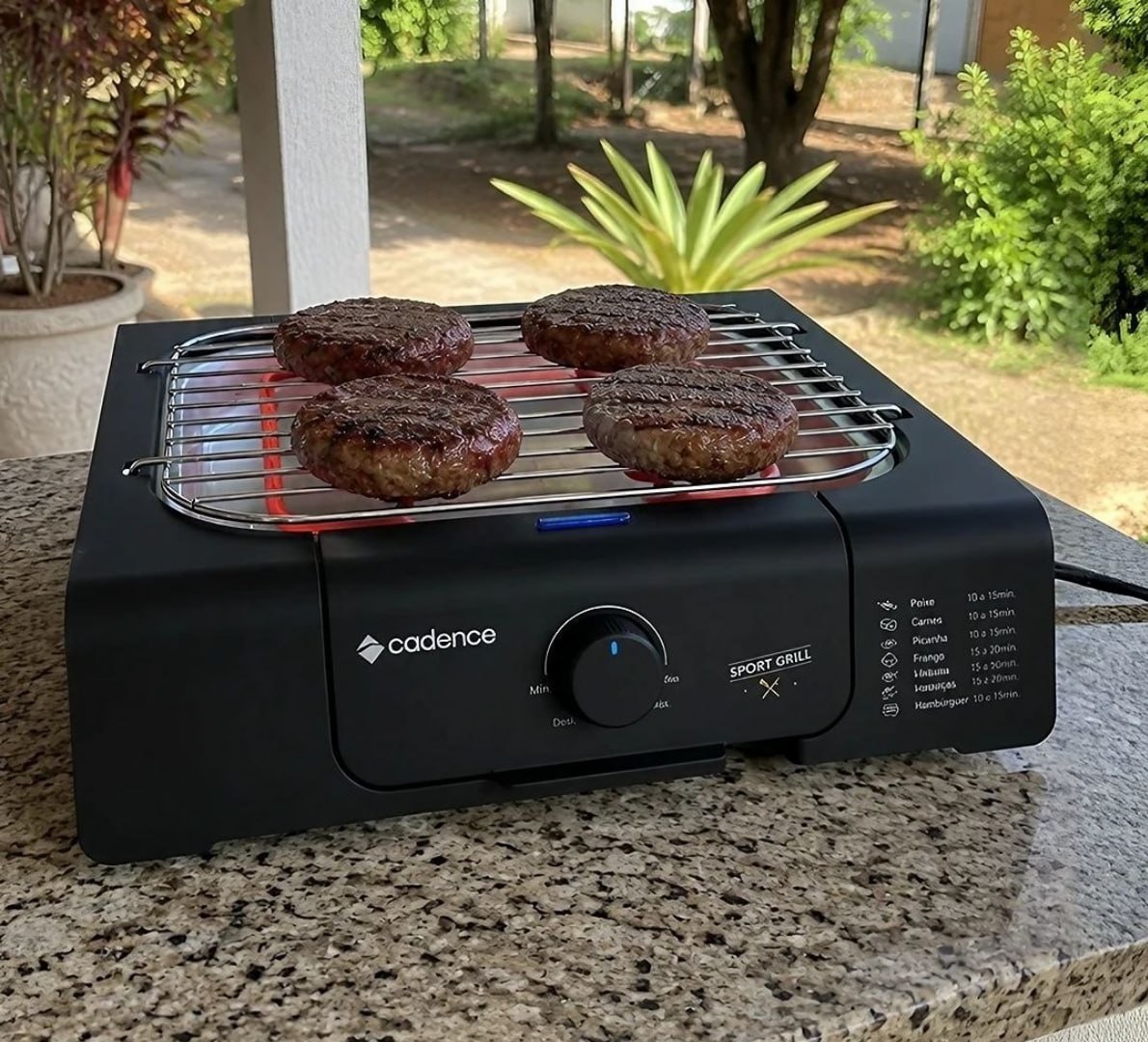 🍢 Churrasqueira Elétrica Cadence Short Grill - 127V