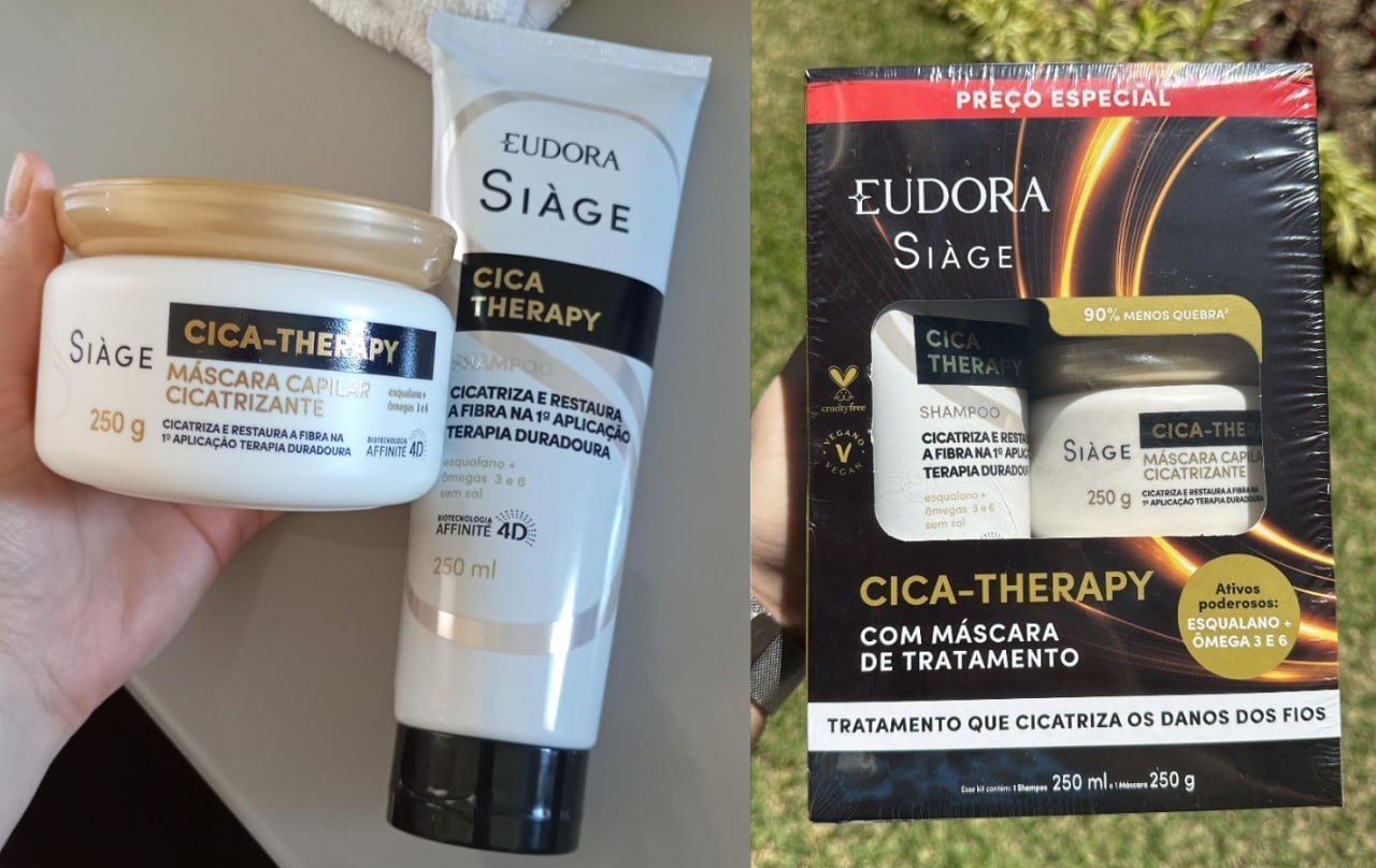 ✅ Kit Eudora Siàge Cica-therapy Shampoo e Máscara