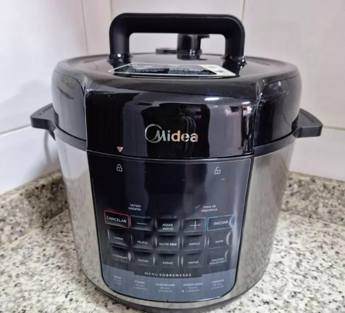 ✅ Panela De Pressão Elétrica 5L Nutripro Inox Midea