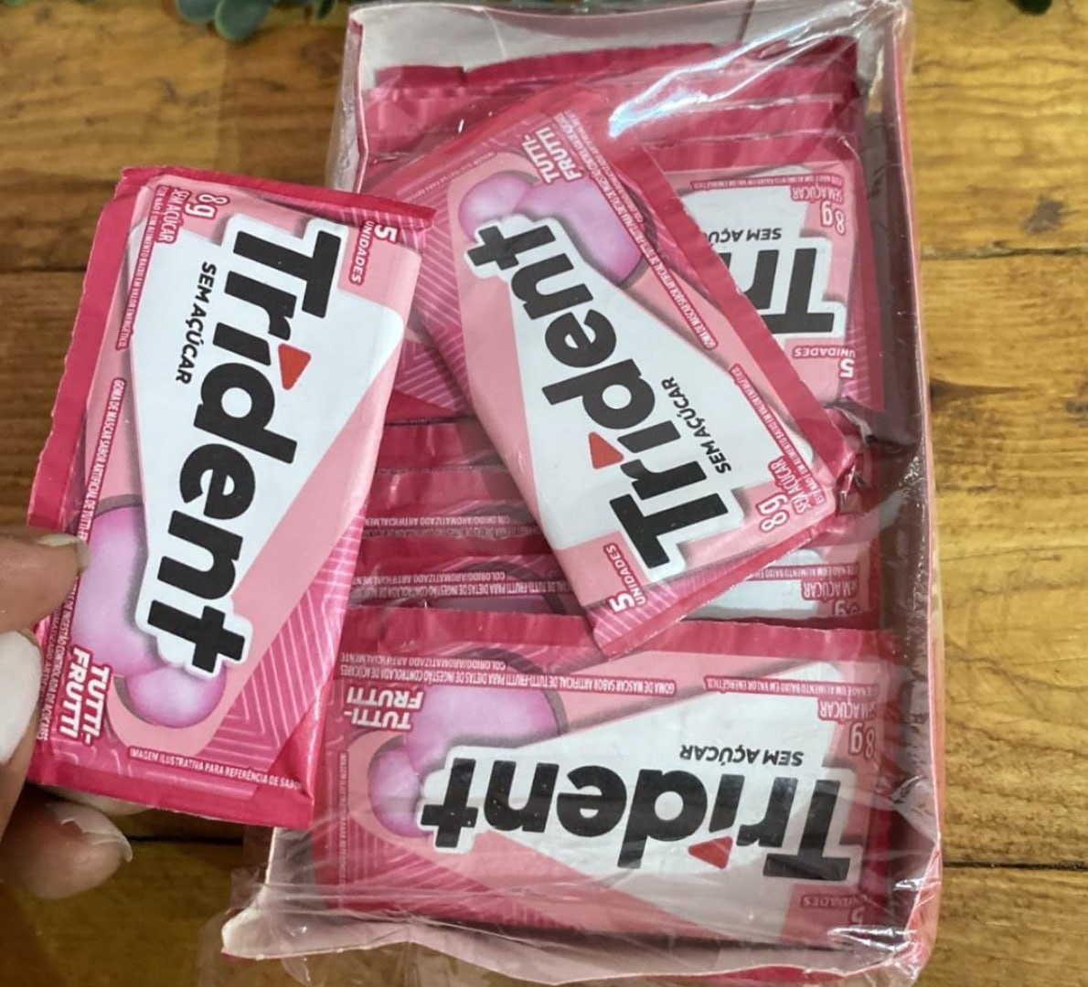 ✅ Chiclete Trident Tutti-frutti Sem Açúcar - 21 unidades de 8g