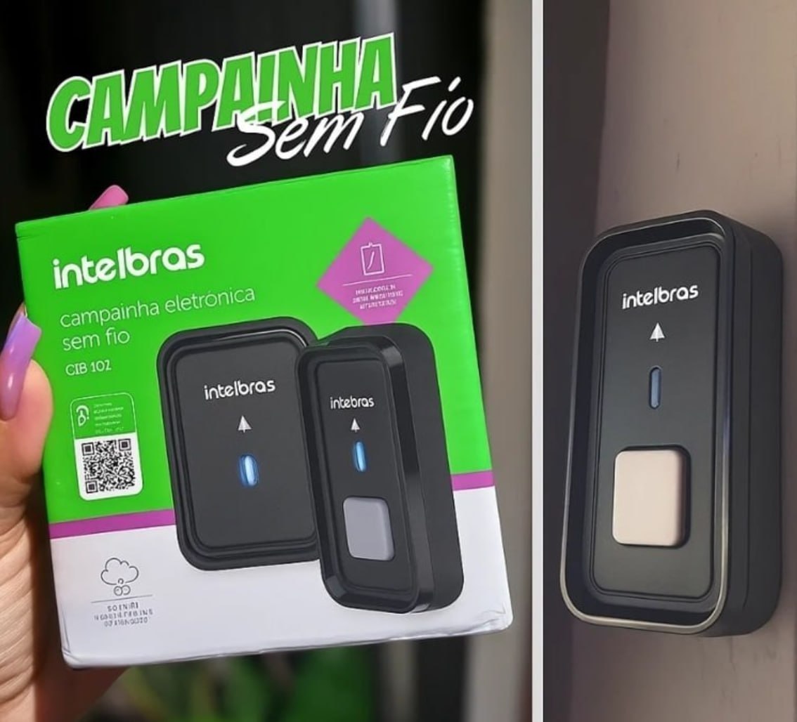 🔔 Campainha Sem Fio Intelbras CIB 101