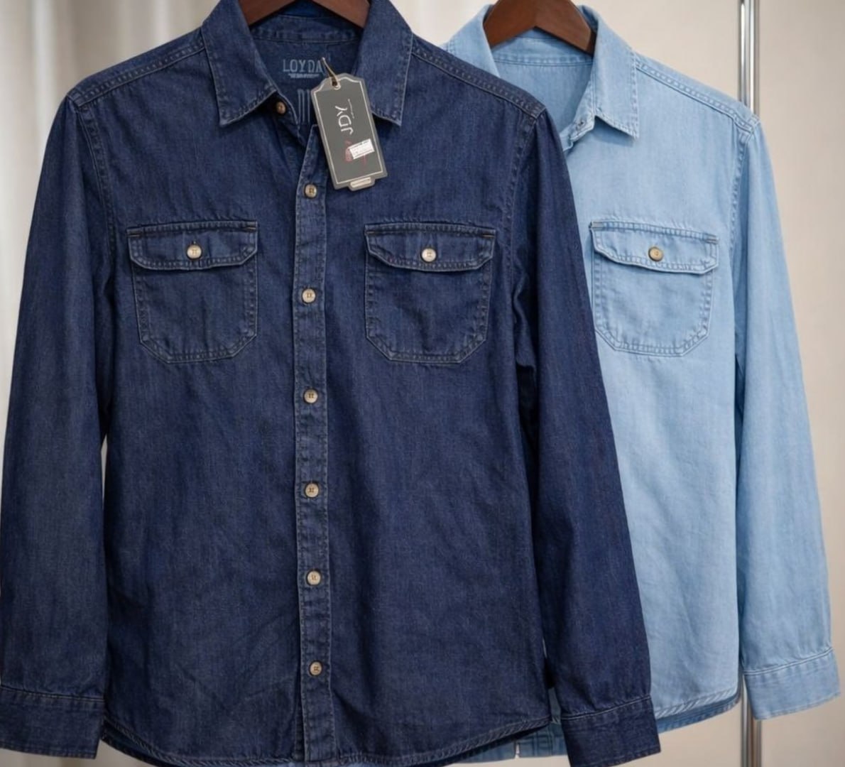👕 Camisa Jeans Social Slim (3 cores)