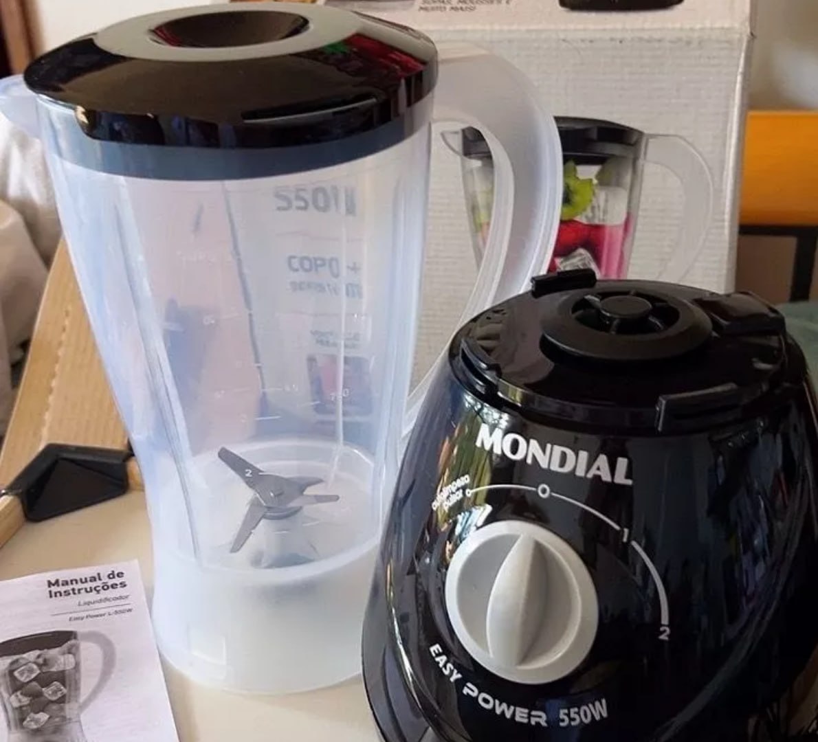 ✅ Liquidificador Mondial Power L-550 2 Velocidades 550W
