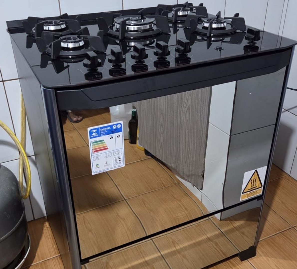 ✅ Fogão 5 Bocas Dako Magister Style com Mesa de Vidro e Tripla Chama Bivolt