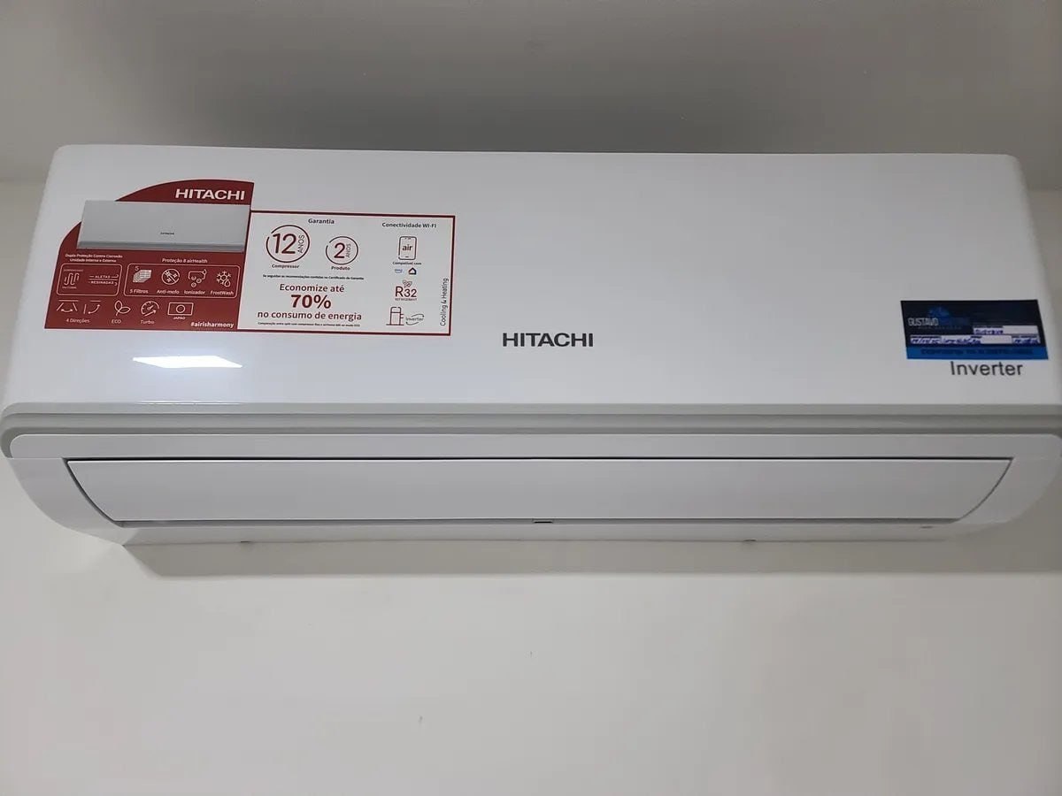 ❄️ Ar Condicionado Split Hi Wall Inverter Hitachi AirHome 12.000 BTUs Frio 220V R-32