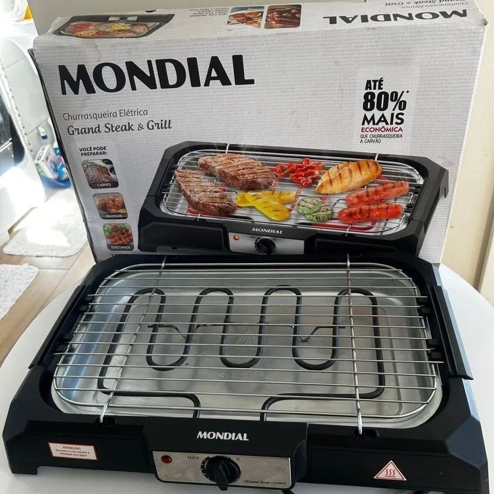 🥩 Churrasqueira Elétrica Mondial 1200W - 127v