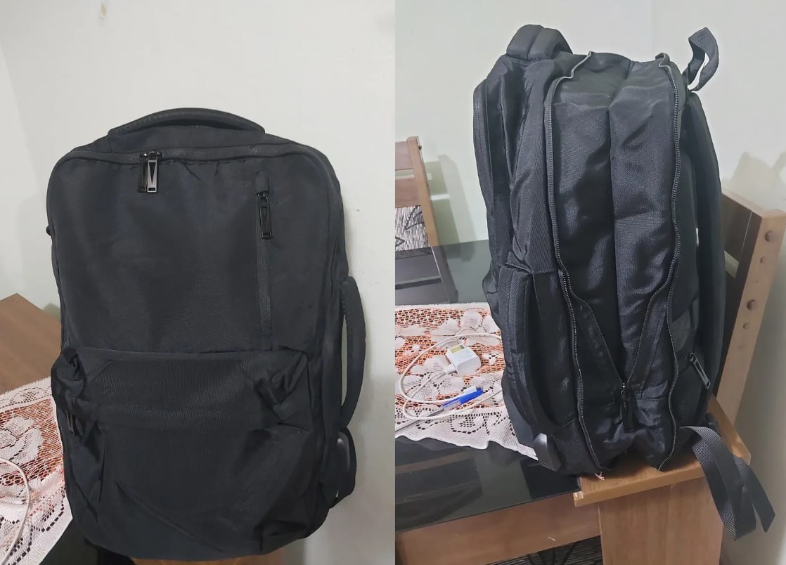 🎒 Mochila para Notebook Expansível de 25L a 40L - Preto ou Rosa