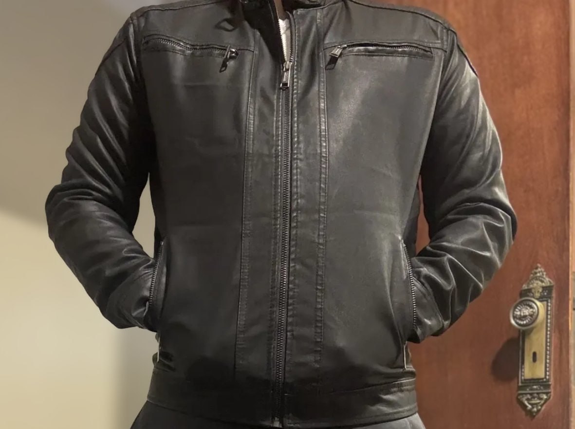 🧥 Jaqueta de Couro Ecológico Slim