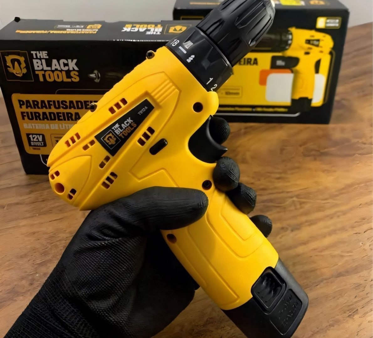 🧰 Parafusadeira Furadeira The Black Tools TB12A 3/8 a Bateria