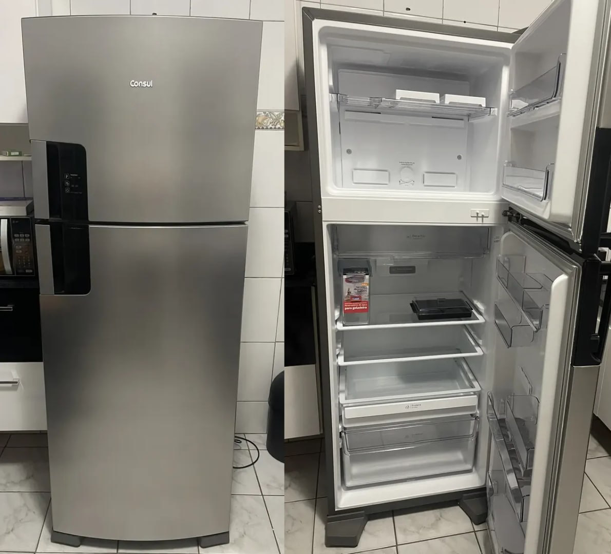🧊 Geladeira Consul Frost Free 455L Duplex Inox 220v