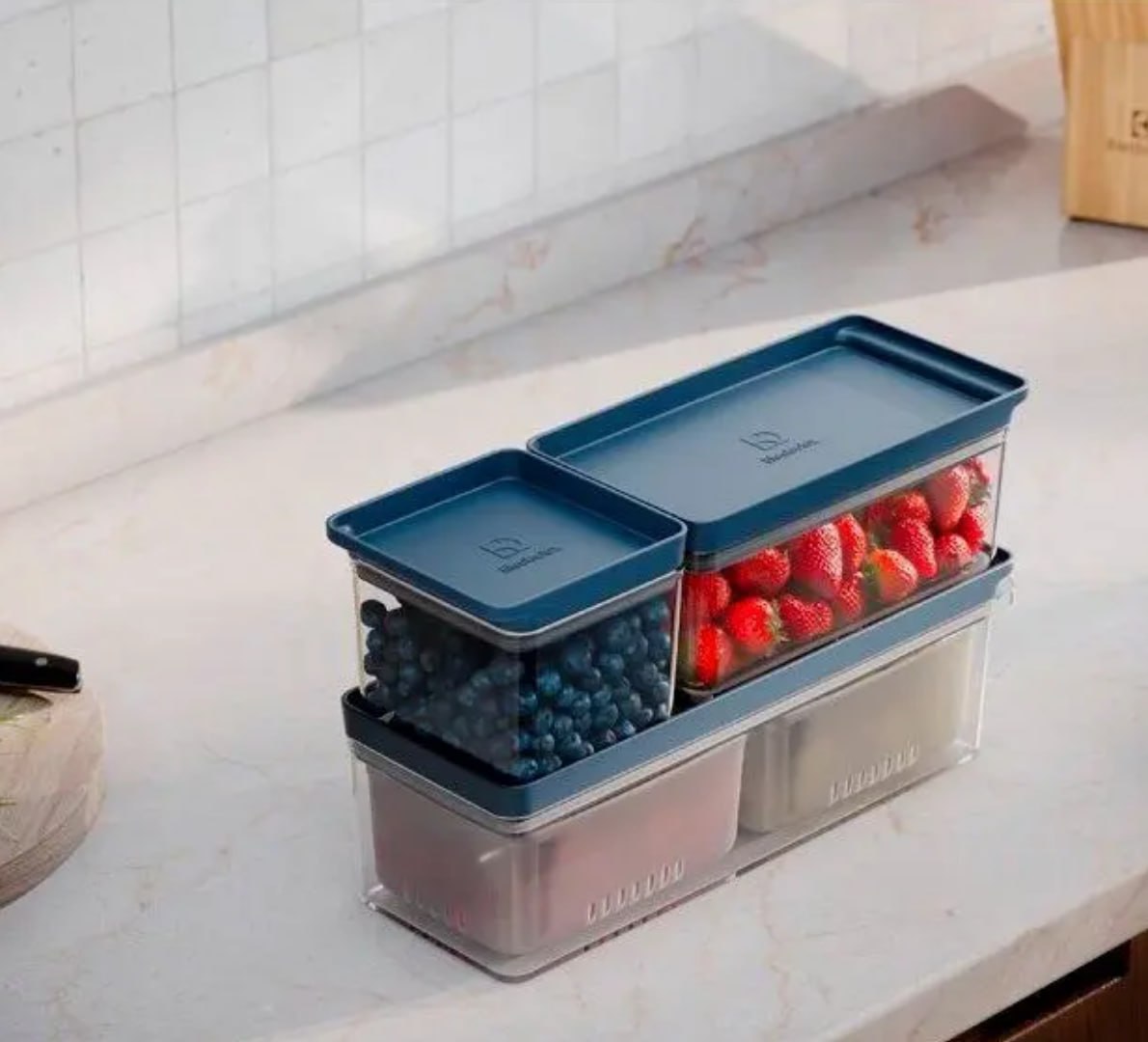 ✅ Organizador de Geladeira Electrolux Experience 3 Peças