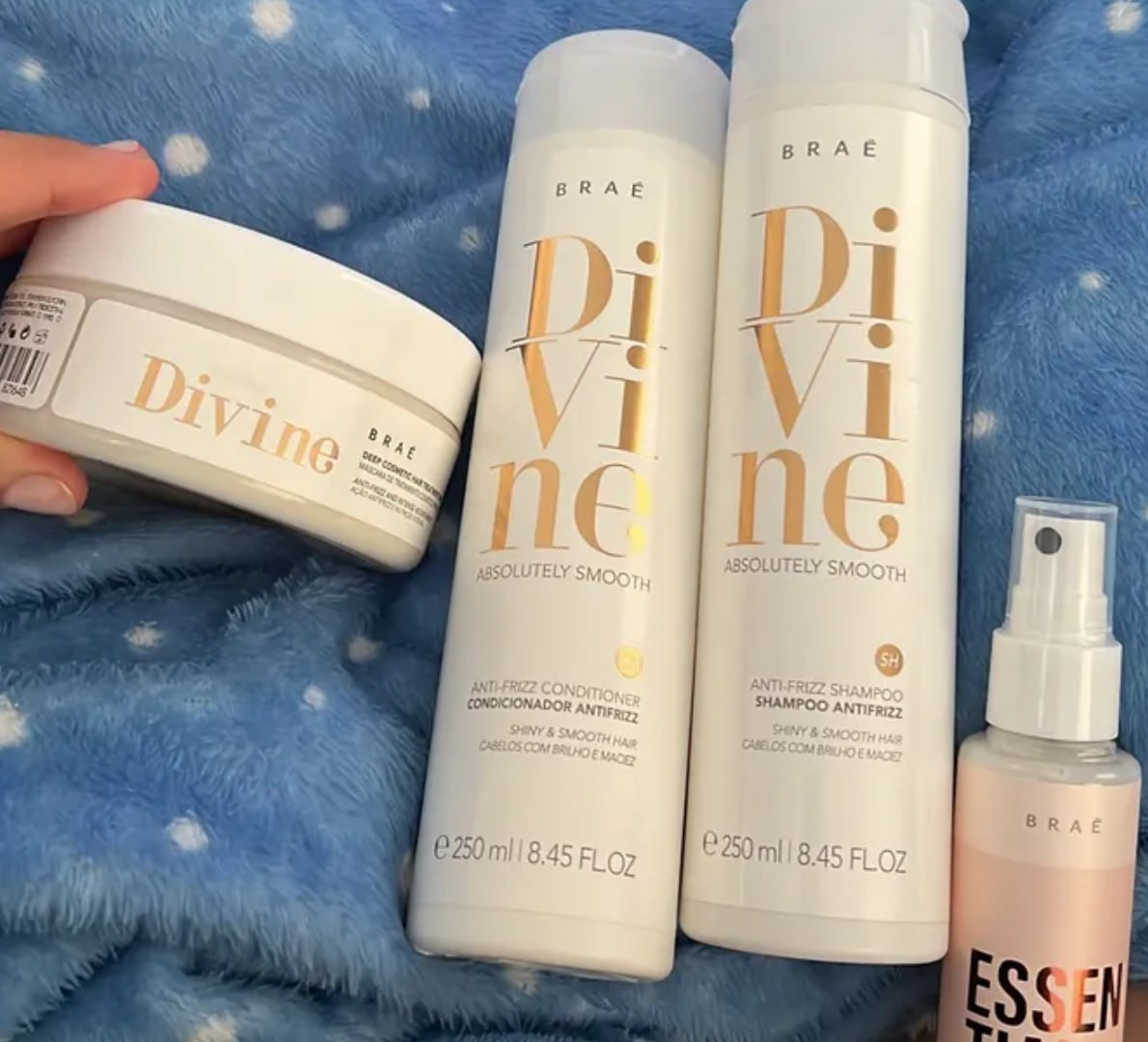🧴 Kit Braé Divine: Shampoo + Condicionador + Máscara + Mini Essential